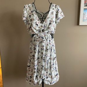 Floral Sundress with Cut Outs